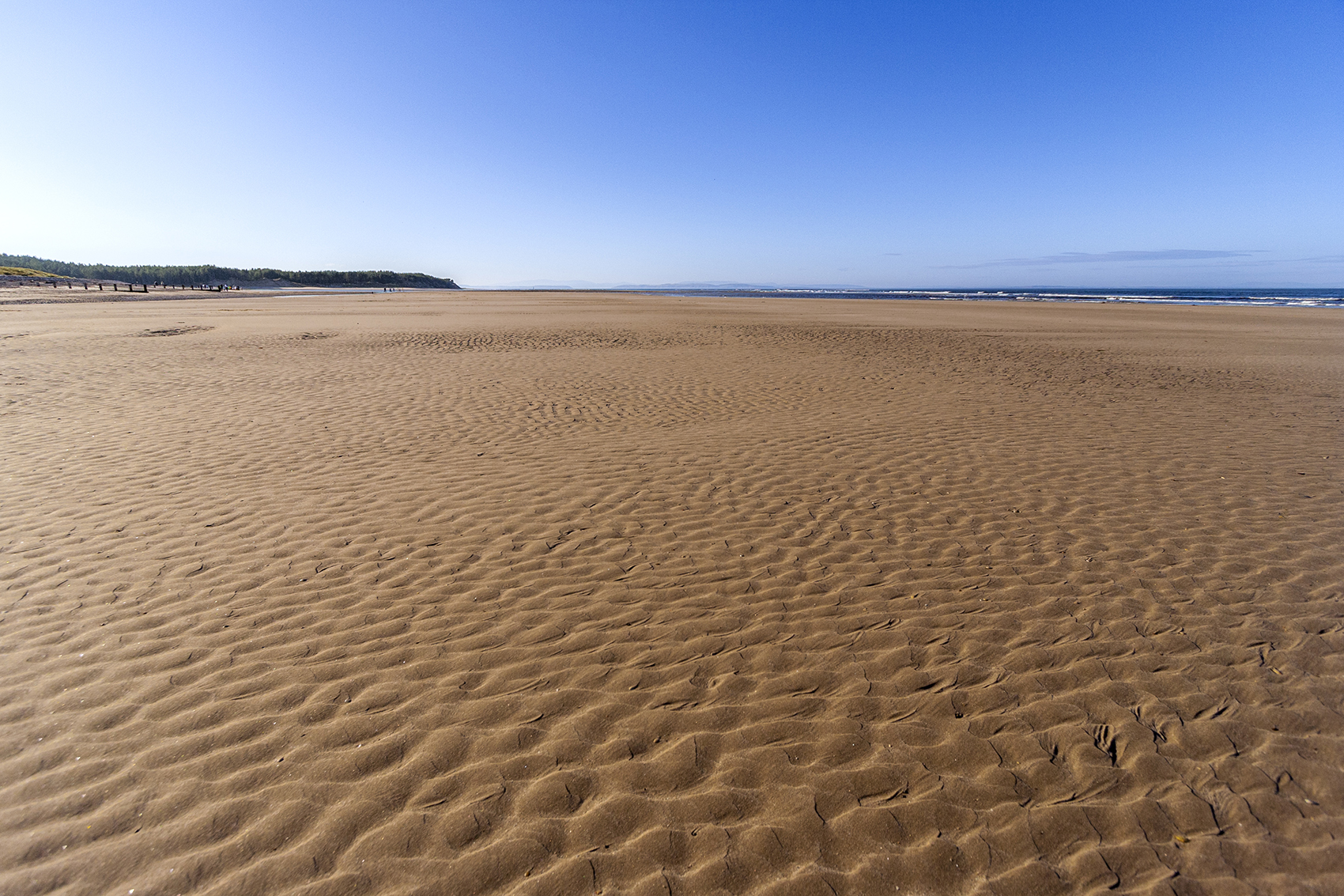 Rippled sand on Findhorn Beach
