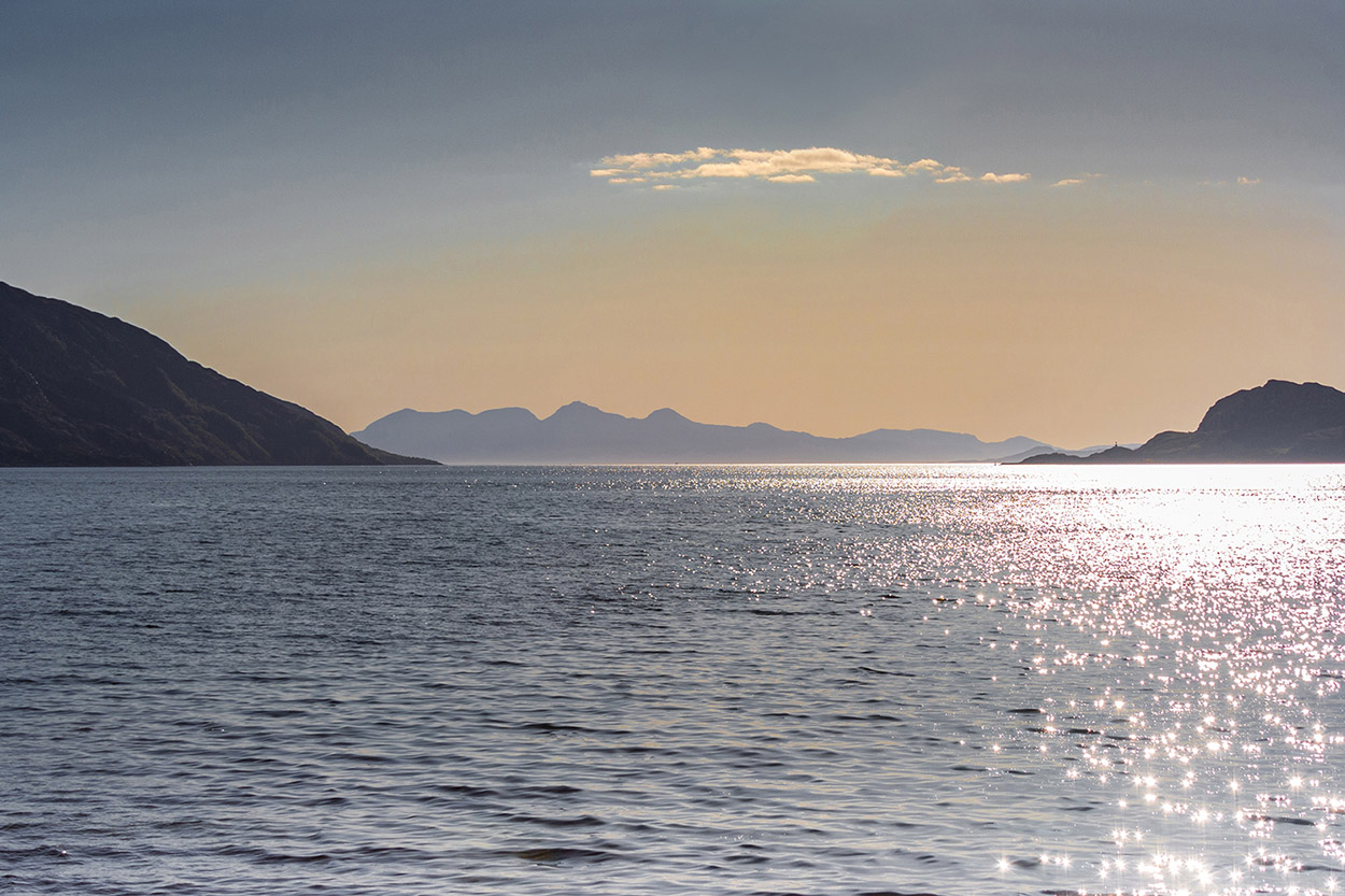 Landscape Workshops - The view to Rum from Knoydart